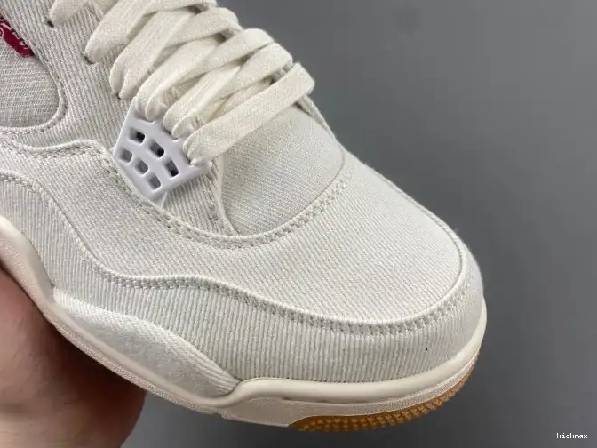Rep MAX AO2571-100 Levi's 4 Air Jordan x 'White' 0506